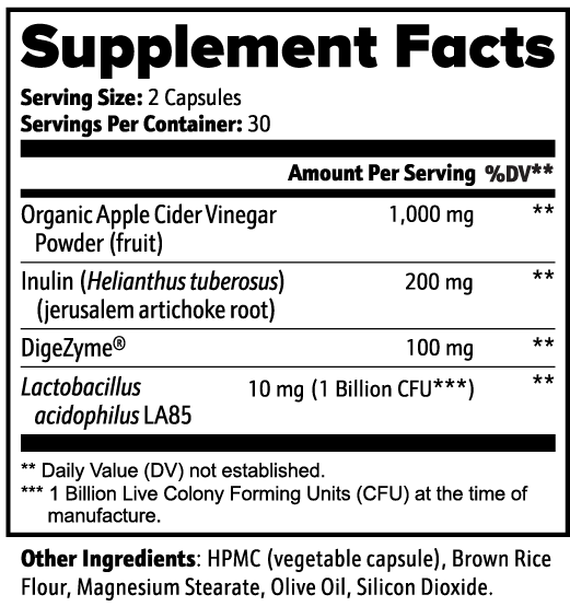 Supplement Facts — Gut Health