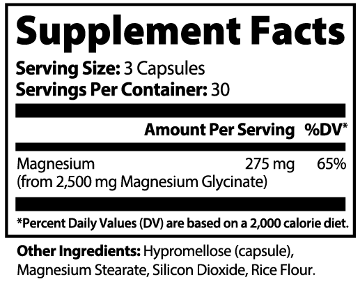 Supplement Facts — Magnesium Glycinate